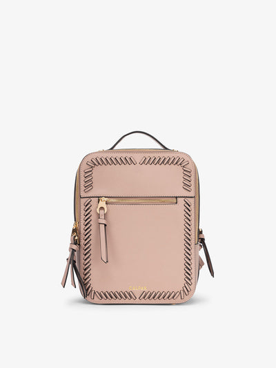 Mauve CALPAK Kaya Mini Backpack for women; BPK2301-MAUVE