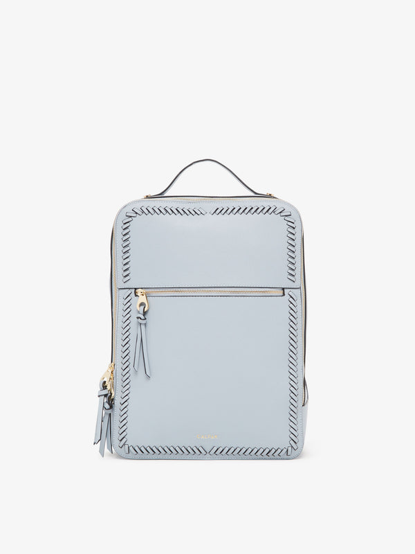 CALPAK Kaya laptop backpack in light blue denim