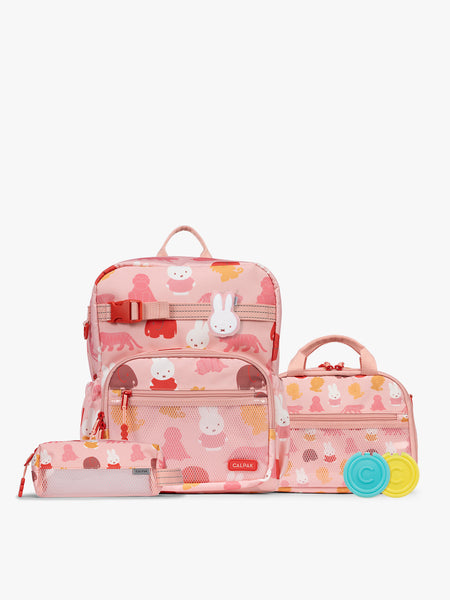 Miffy Kids School Essentials Bundle with Medium Backpack in Miffy