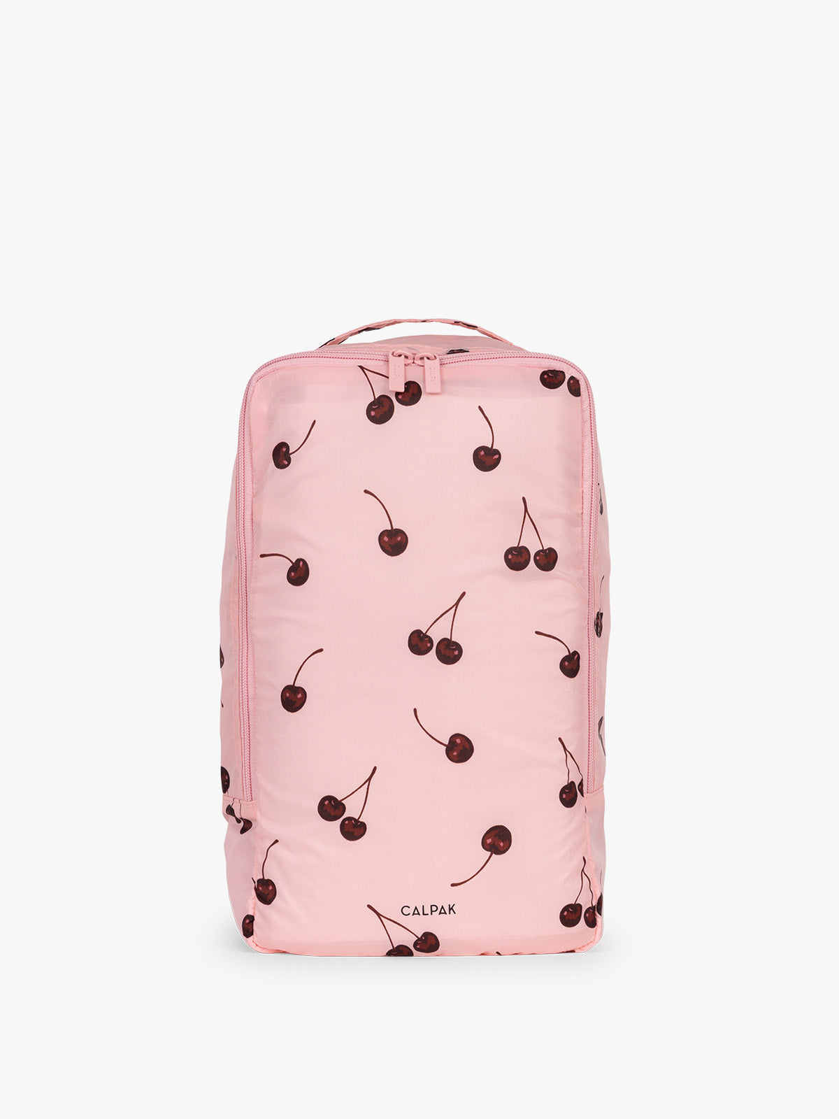 CALPAK Shoe Cubes pink with cherry print; KSB2001-BLOSSOM-CHERRY