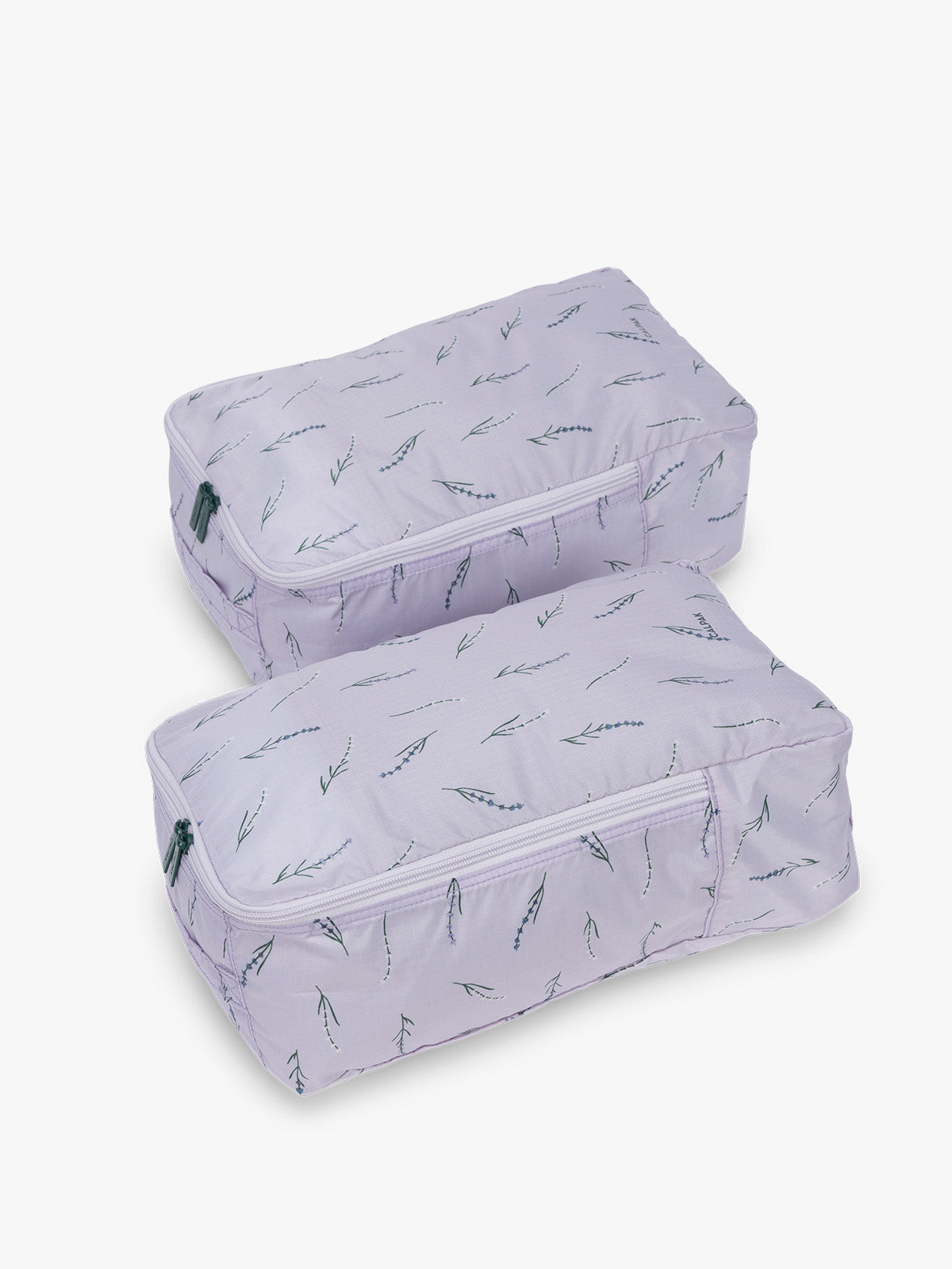 CALPAK Shoe Cubes (set of 2) inlight purple lavender print in Lavender Bloom; KSB2001-LAVENDER-BLOOM