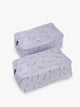 CALPAK Shoe Cubes (set of 2) inlight purple lavender print in Lavender Bloom; KSB2001-LAVENDER-BLOOM