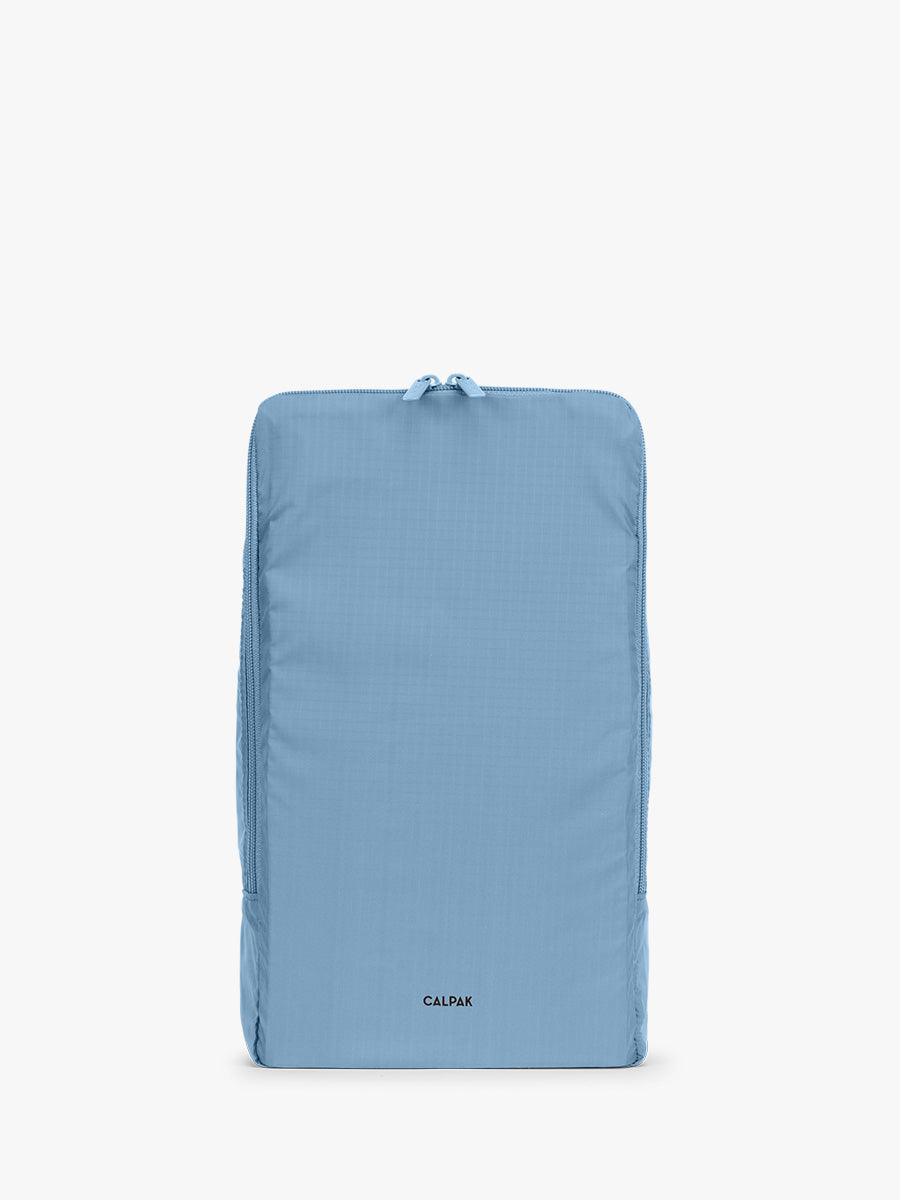close up of CALPAK Shoe Cubes (set of 2) in blue French Blue; KSB2001-FRENCH-BLUE