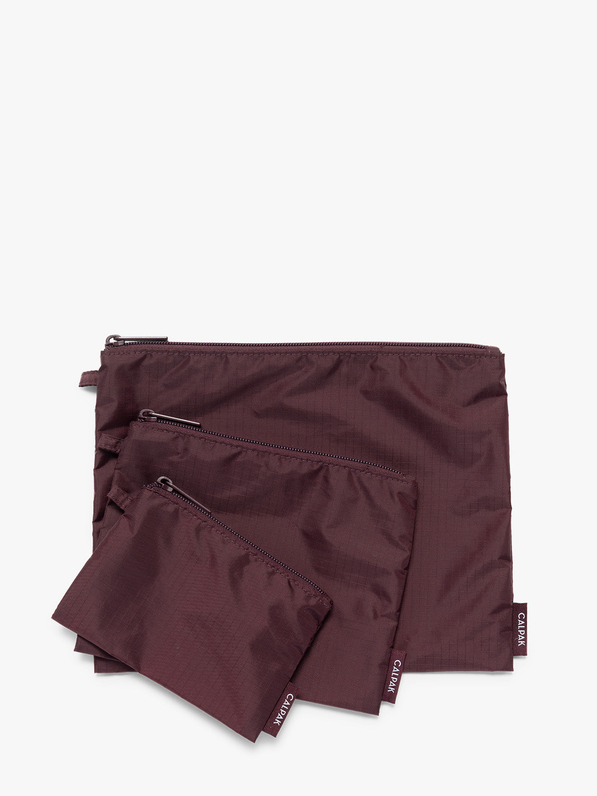 Compakt Zip Pouch Set in Dark Cherry | CALPAK