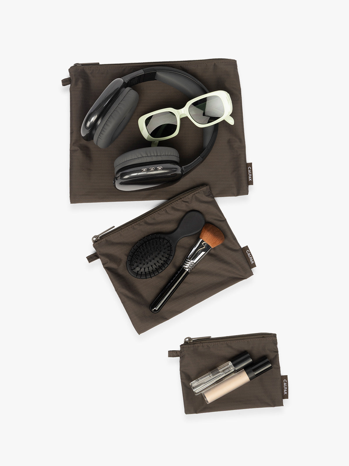 Compakt Zip Pouch Set in Mushroom | CALPAK