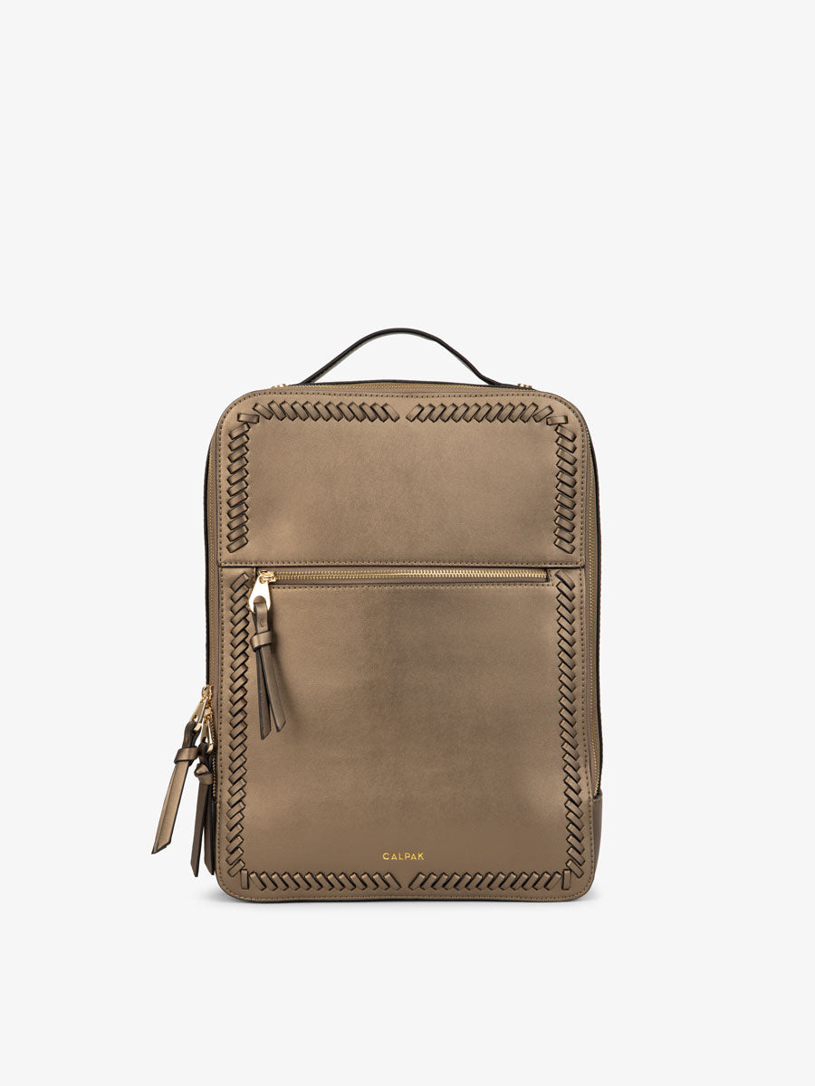 bronze times tm premium shockproof canvas laptop backpack travel bag Kaya 15 inch Laptop Backpack in Bronze