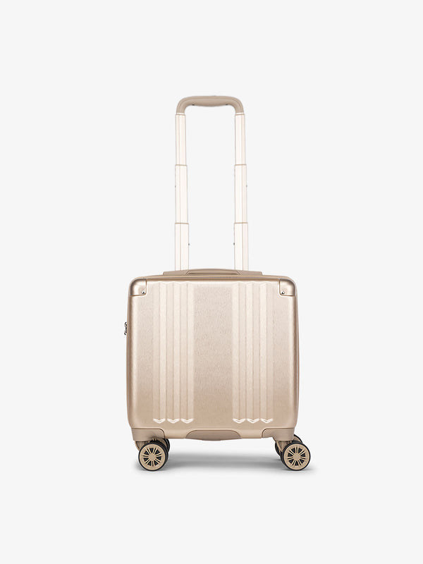 CALPAK Ambuer small carry on luggage with 360 spinner wheels in gold