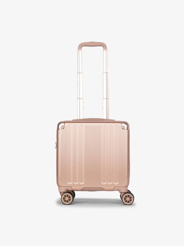 CALPAK Ambeur small carry-on luggage with 360 spinner wheels in rose gold