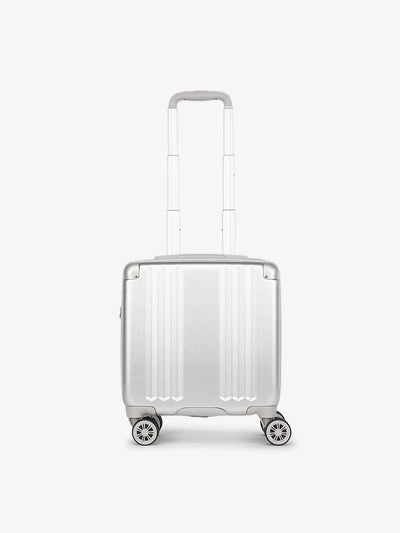 CALPAK Ambeur small carry-on luggage with 360 spinner wheels in silver; model LAM1014-SILVER