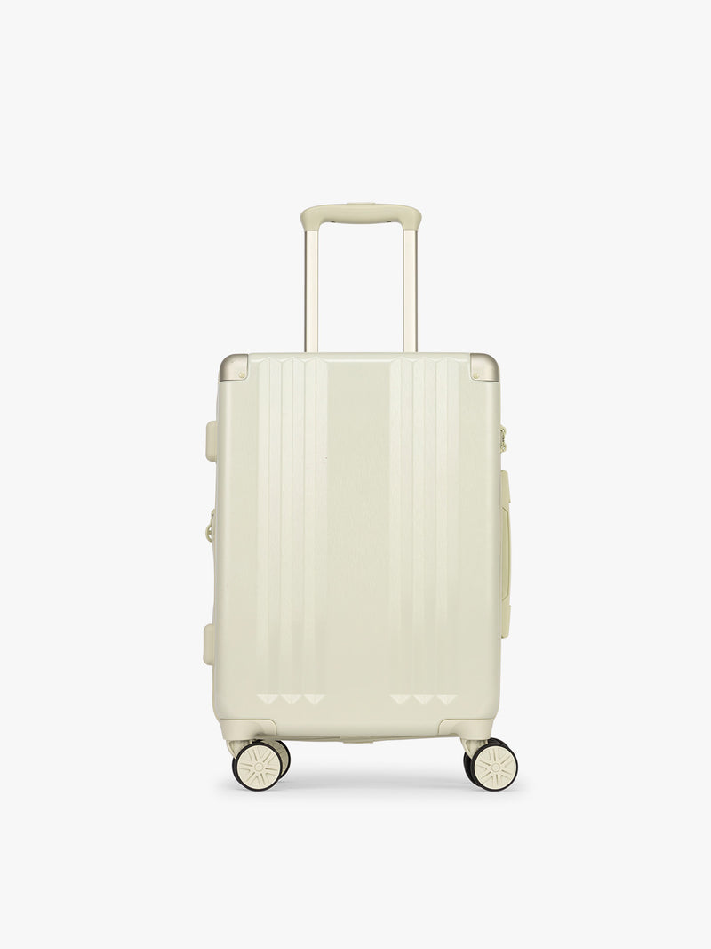 CALPAK Ambeur 3 piece Luggage Set in light green Celadon with sizes of Carry On, Medium, and Large