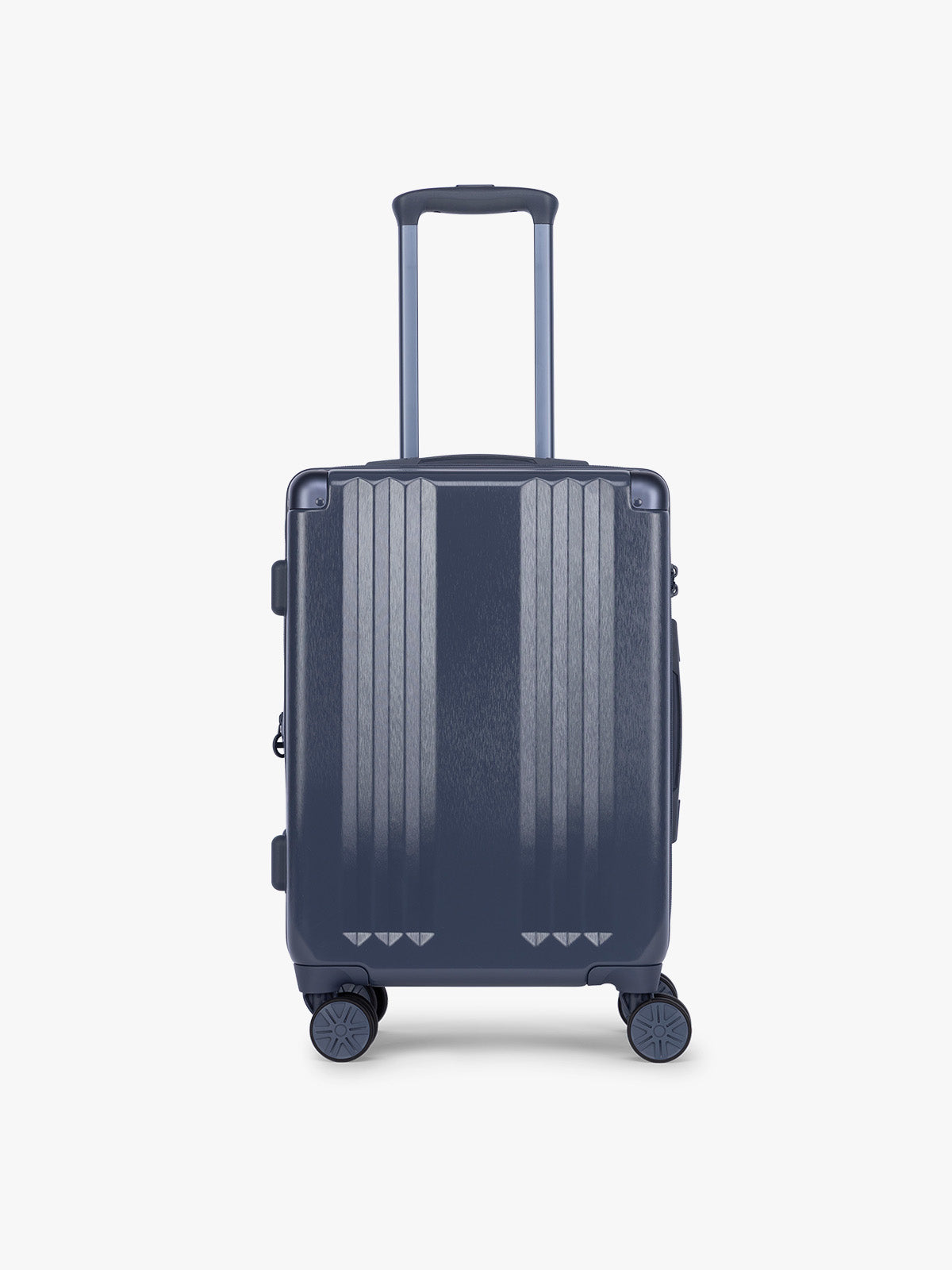 Carry On of the CALPAK Ambeur 2pc Luggage in dark blue Metallic Indigo ; LAM2000-INDIGO