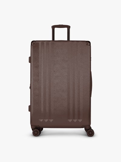 CALPAK Ambeur Large Luggage in brown Walnut with metallic look; LAM1028-WALNUT