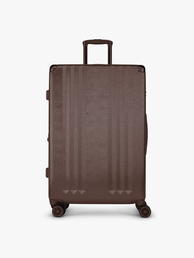 CALPAK Ambeur Large Luggage in brown Walnut with metallic look; LAM1028-WALNUT view 1