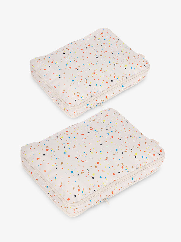CALPAK Large Compression Packing Cubes in multi-colored speckle