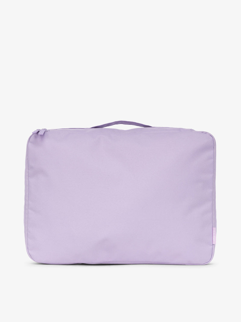CALPAK large packing cubes with top handle in light purple