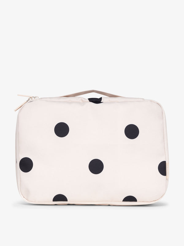 CALPAK large packing cubes with top handle in polka dot