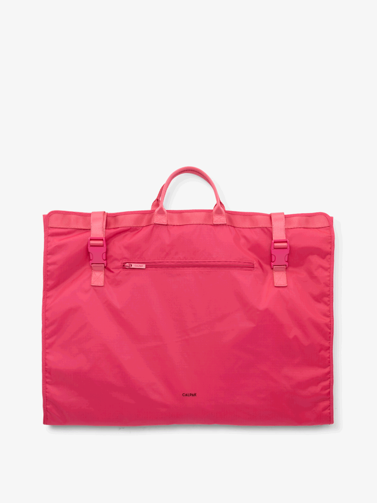 CALPAK Compakt large foldable garment bag in dragonfruit; KGL2001-DRAGONFRUIT