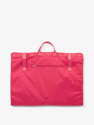 CALPAK Compakt large foldable garment bag in dragonfruit; KGL2001-DRAGONFRUIT