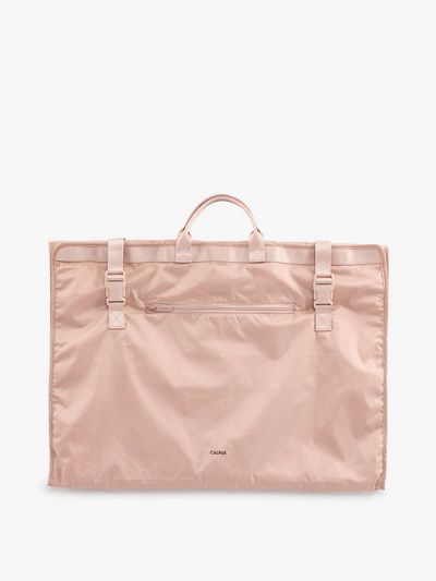 CALPAK large garment bag for travel in light pink mauve; KGL2001-MAUVE