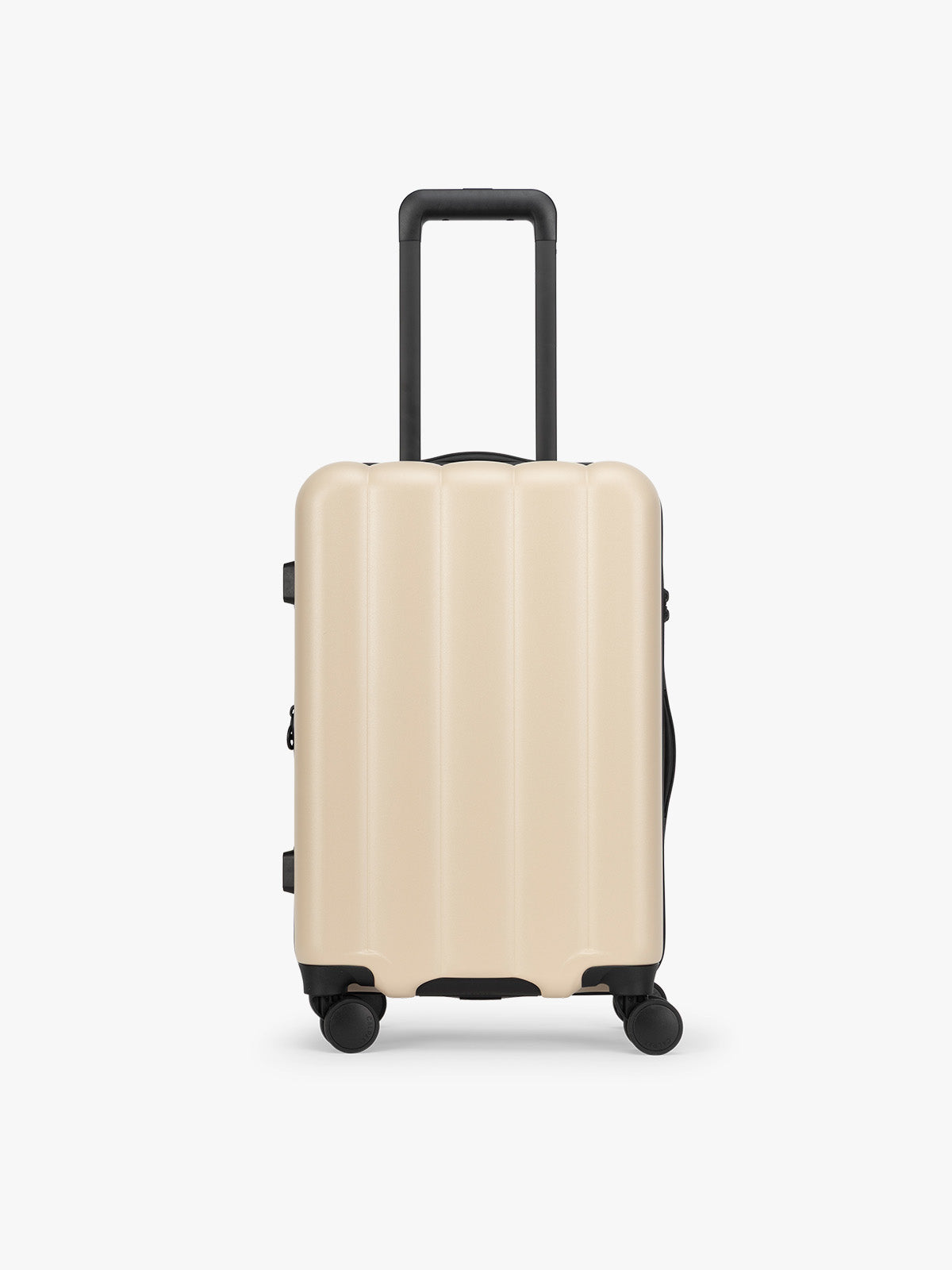 CALPAK Evry Carry-On Luggage in beige exterior and polka dot interior Polka Dot; LCO1020-POLKA-DOT