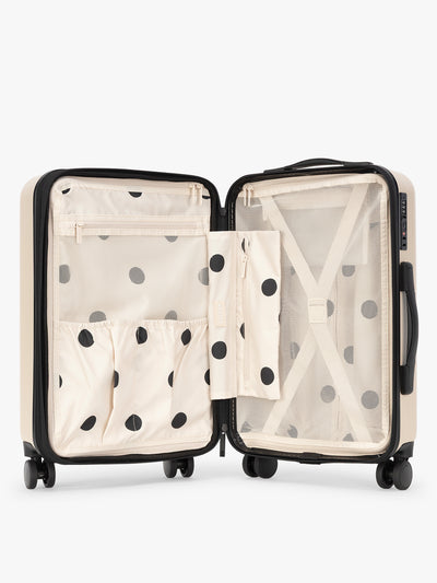 CALPAK Evry Starter Bundle in beige Polka Dot (interior is polka dot) ; LCO8000-POLKA-DOT view 2