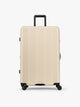 CALPAK Evry Large Luggage in beige exterior and interior polka dot in Polka Dot; LCO1028-POLKA-DOT