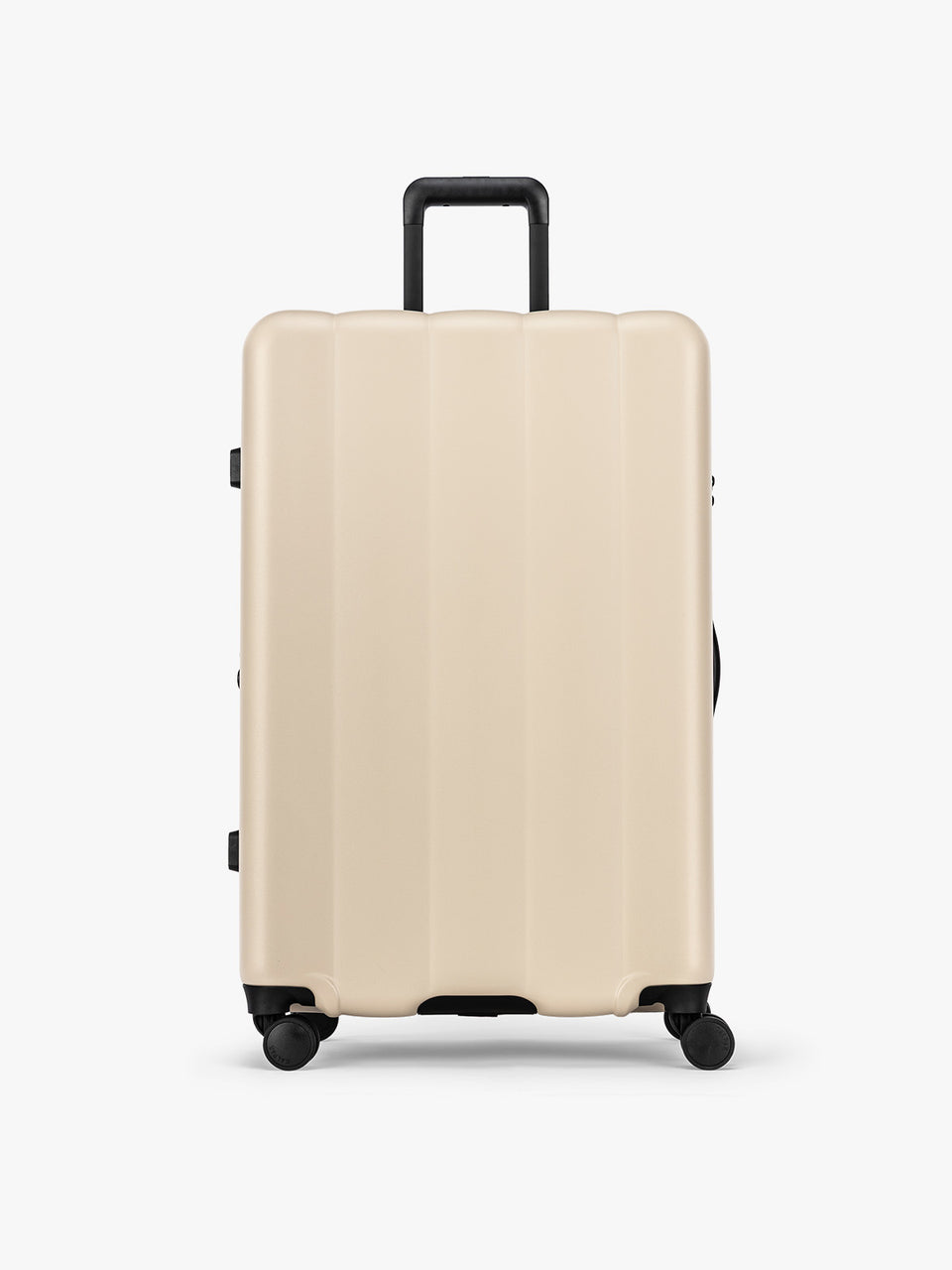 CALPAK Evry Large Luggage in beige exterior and interior polka dot in Polka Dot; LCO1028-POLKA-DOT