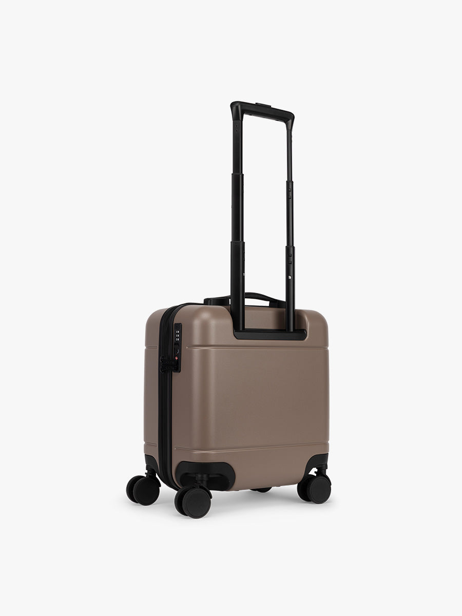 CALPAK Hue Mini Carry On Luggage in brown Chocolate;  LHU1014-CHOCOLATE