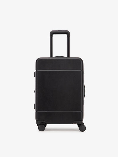CALPAK Hue hard shell rolling carry-on luggage in Black color; LHU1020-NP-BLACK view 1