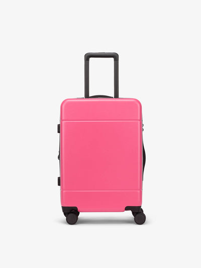 CALPAK Hue hard shell rolling carry on luggage in hot pink dragonfruit; LHU1020-NP-DRAGONFRUIT view 1
