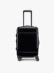 CALPAK Hue Carry On Luggage in Glazed Black front view on white background; LHU1020-NP-GLAZED-BLACK