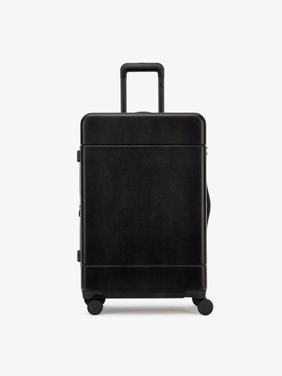 medium 26 inch hardside polycarbonate luggage in black from CALPAK Hue collection; LHU1024-BLACK view 1