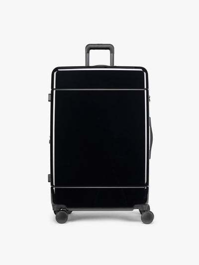 CALPAK black Hue Large Luggage in Glazed Black; LHU1028-GLAZED-BLACK view 1