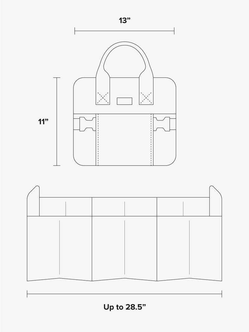 car organizer pocket dimensions layouts