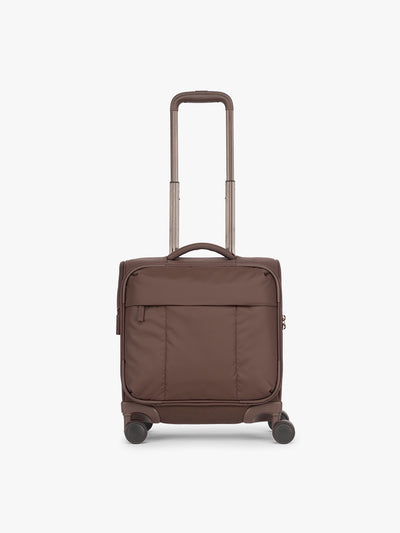 CALPAK Mini Luka Soft-Sided Carry On Luggage brown Walnut; LSM1014-WALNUT view 1