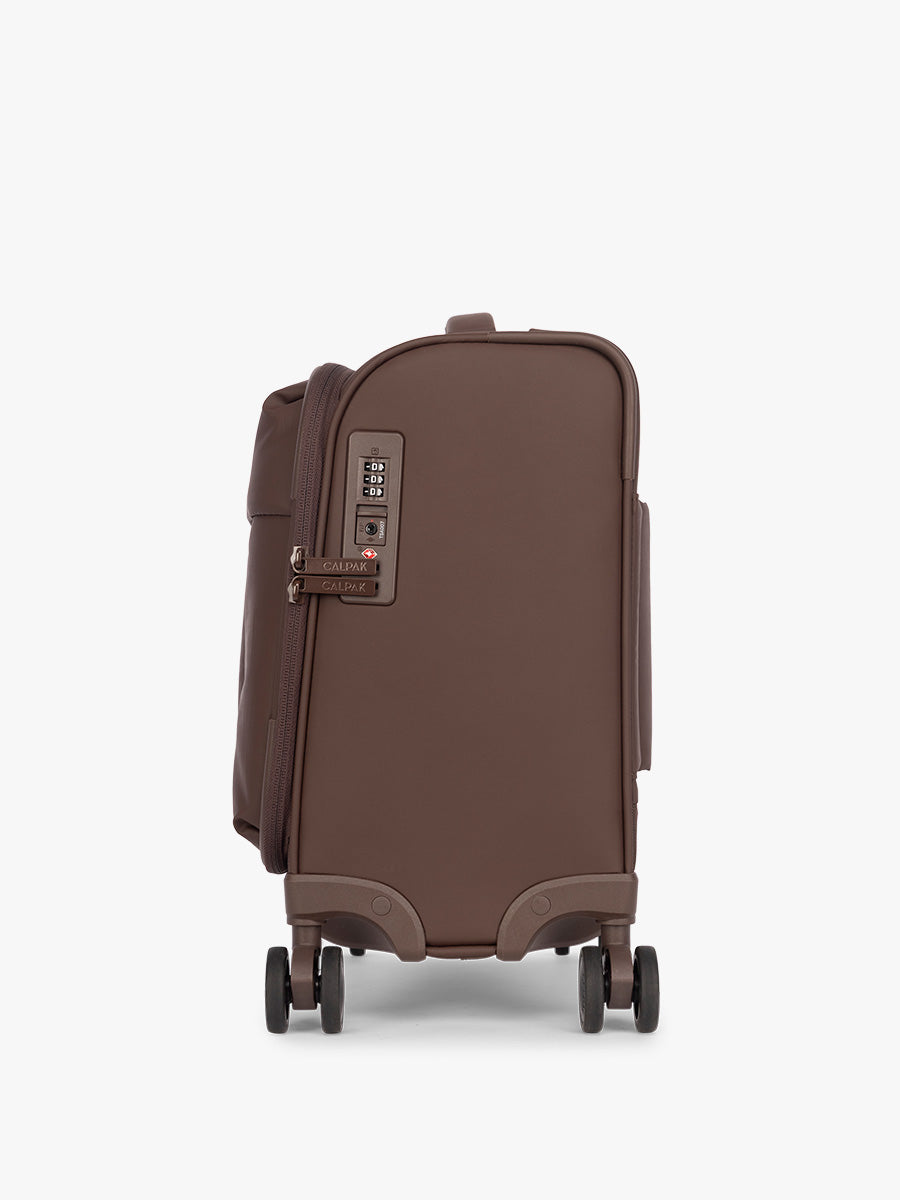 Luka Soft-Sided Mini Carry-On Luggage in Walnut | CALPAK