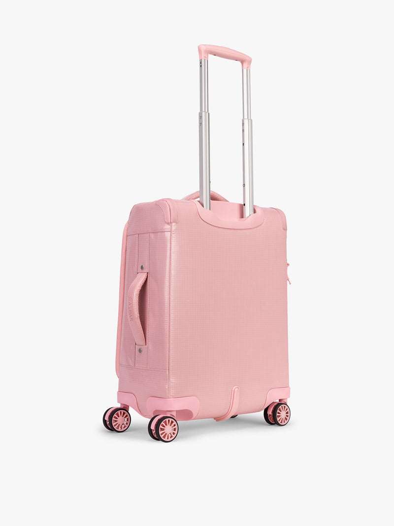 CALPAK Terra 35L Soft Sided Carry On in pink blossom back