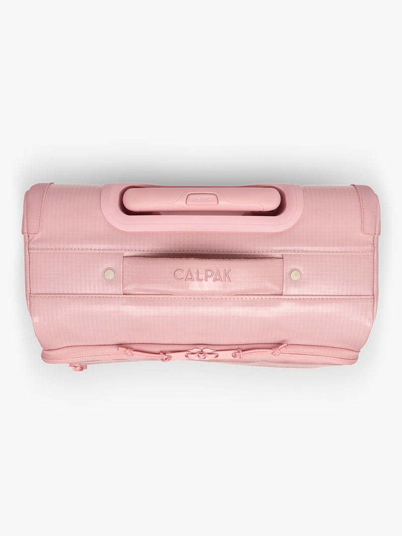 CALPAK Terra 35L Soft Sided Carry On in pink blossom top handle