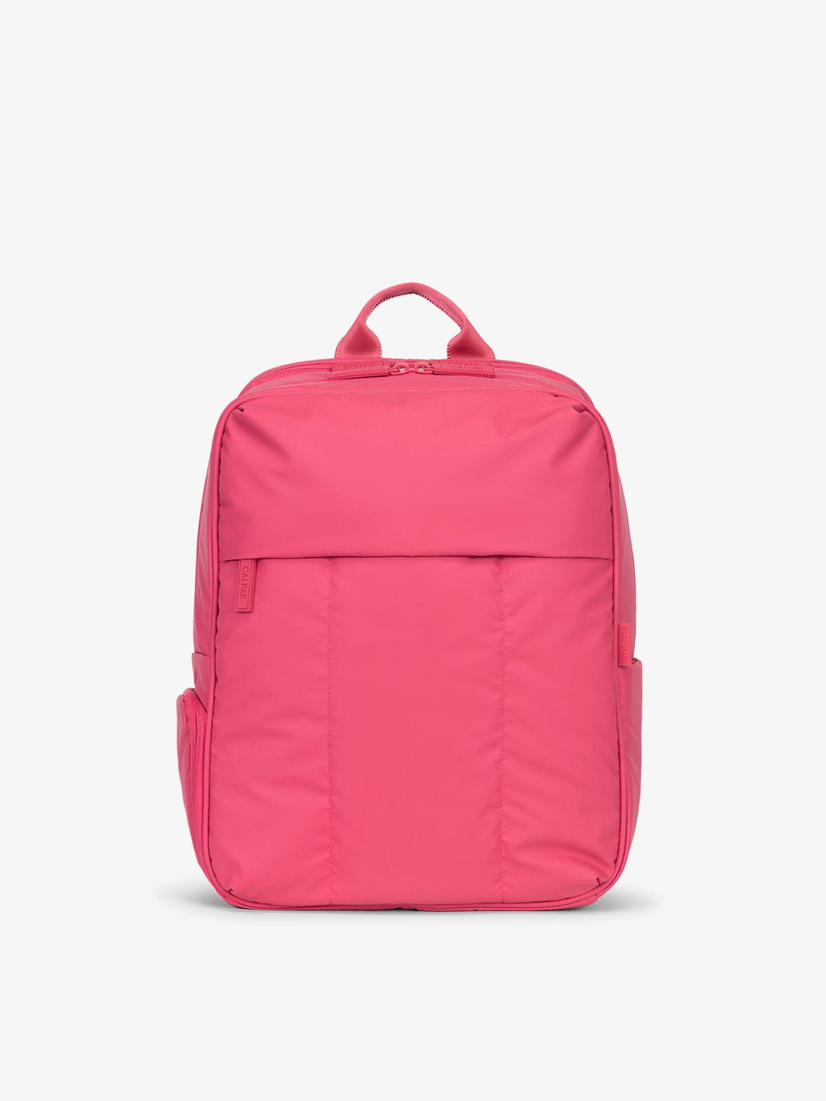 CALPAK Luka Laptop Backpack for school in dragonfruit pink
