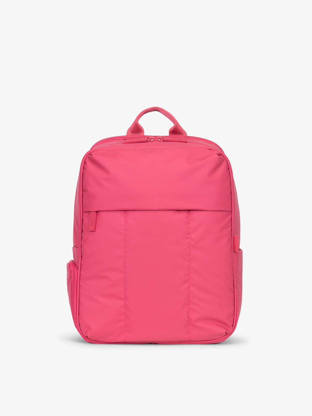 CALPAK Luka Laptop Backpack for school in dragonfruit pink; BPL2001-DRAGONFRUIT