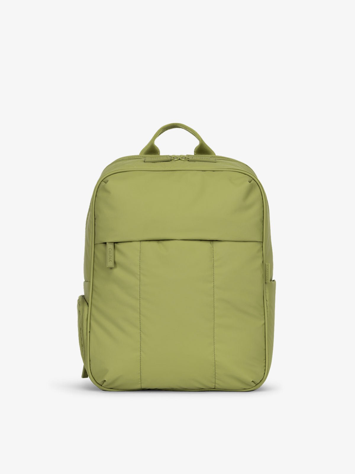 CALPAK Luka Laptop Backpack for school in pistachio green