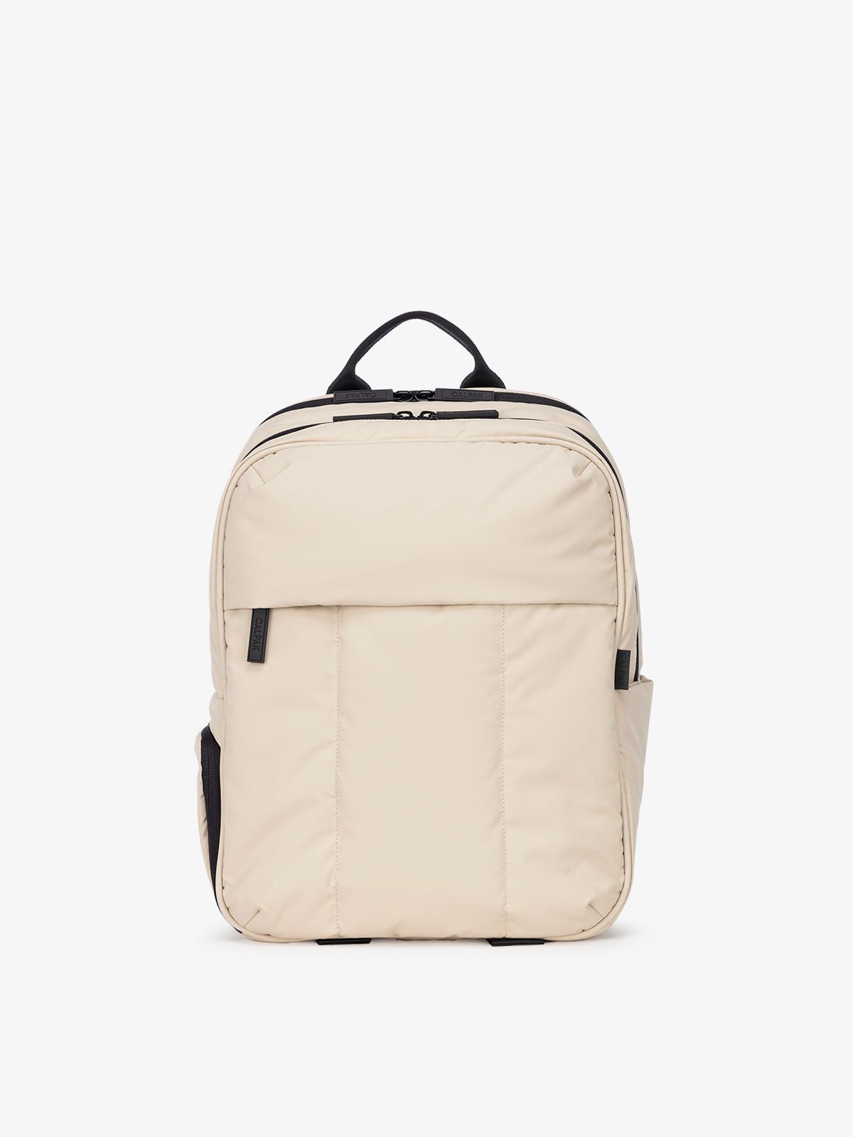 CALPAK Luka laptop backpack in cream oatmeal