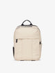 CALPAK Luka laptop backpack in cream oatmeal; BPL2001-OATMEAL