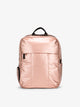 CALPAK Luka Laptop Backpack for school in metallic rose gold; BPL2001-ROSE-GOLD