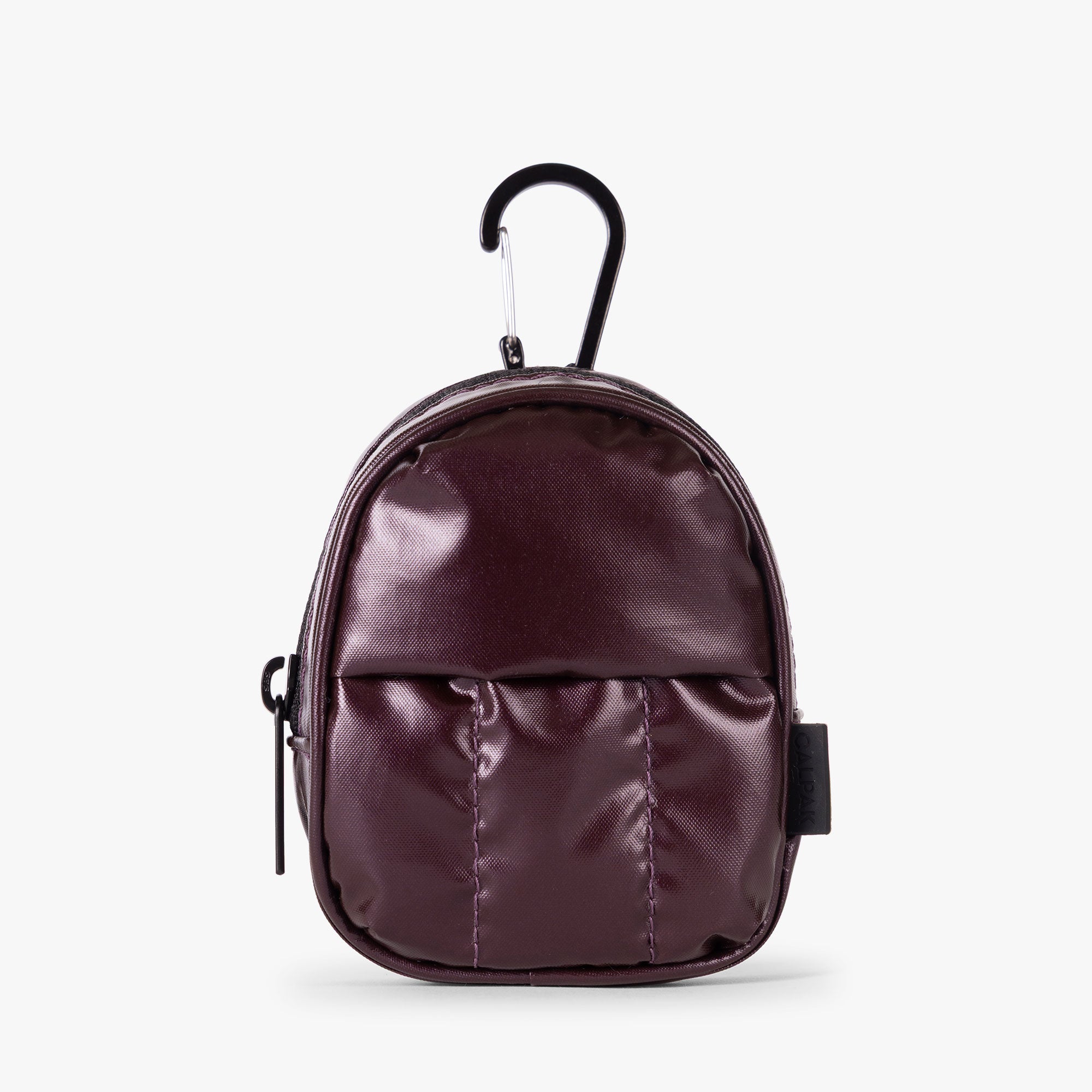Luka Backpack Zip Bag Charm in Glazed Dark Cherry | CALPAK