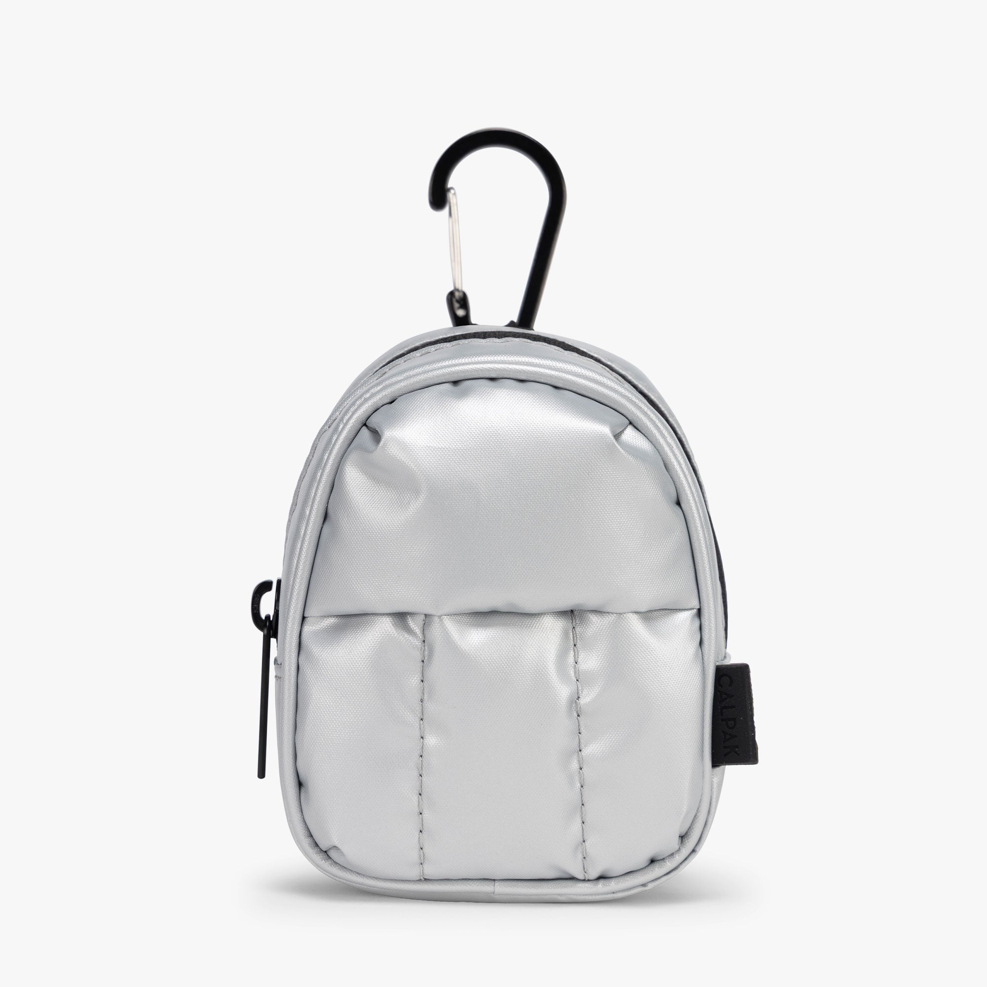 Luka Backpack Zip Bag Charm in Silver | CALPAK
