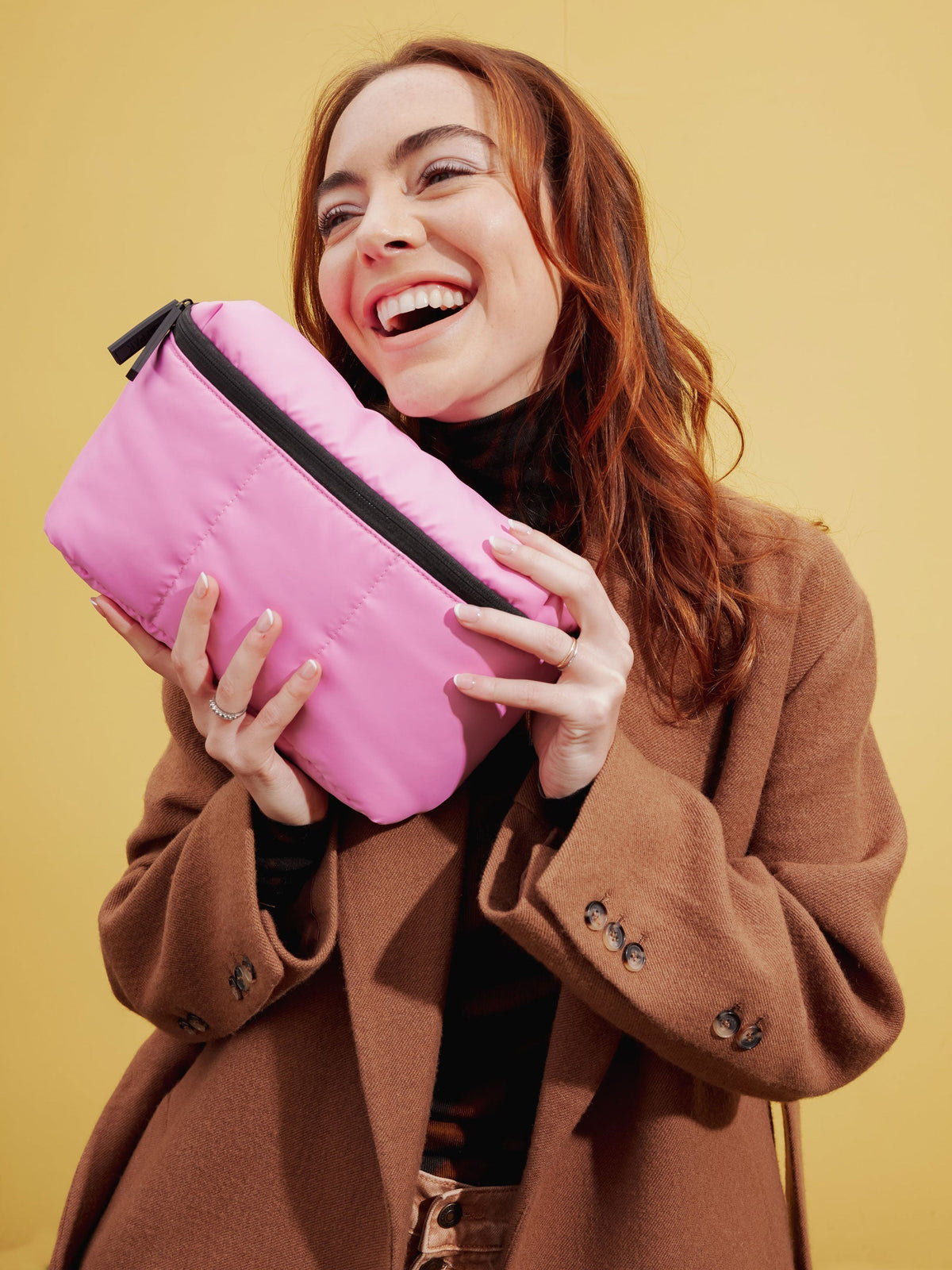 CALPAK Luka fanny pack for women in pink; BB1901-BUBBLEGUM