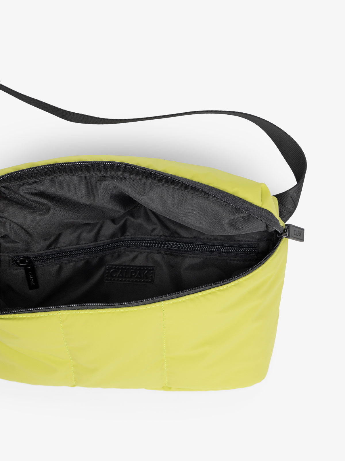 CALPAK top of Luka fanny pack in celery green; BB1901-CELERY