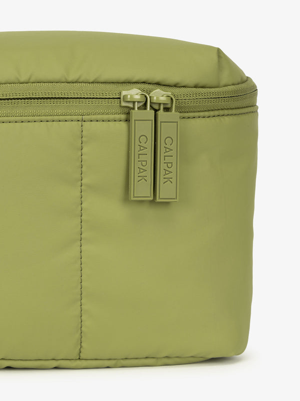 CALPAK Luka Belt Bag in monochrome green pistachio