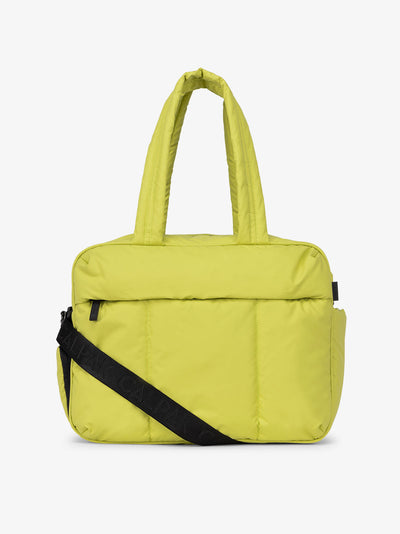 CALPAK Luka duffel bag in celery green; DSM1901-CELERY view 1